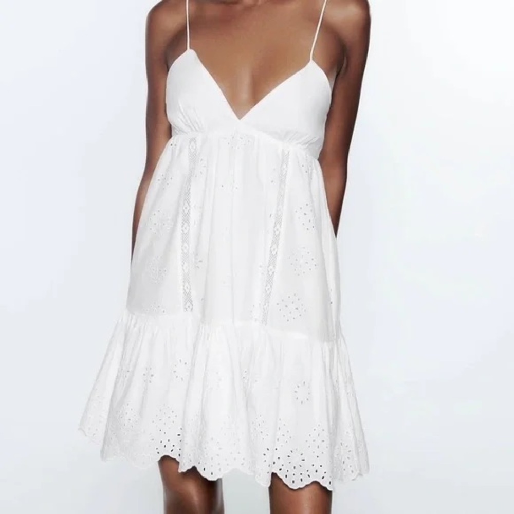 Zara White Mini Dress